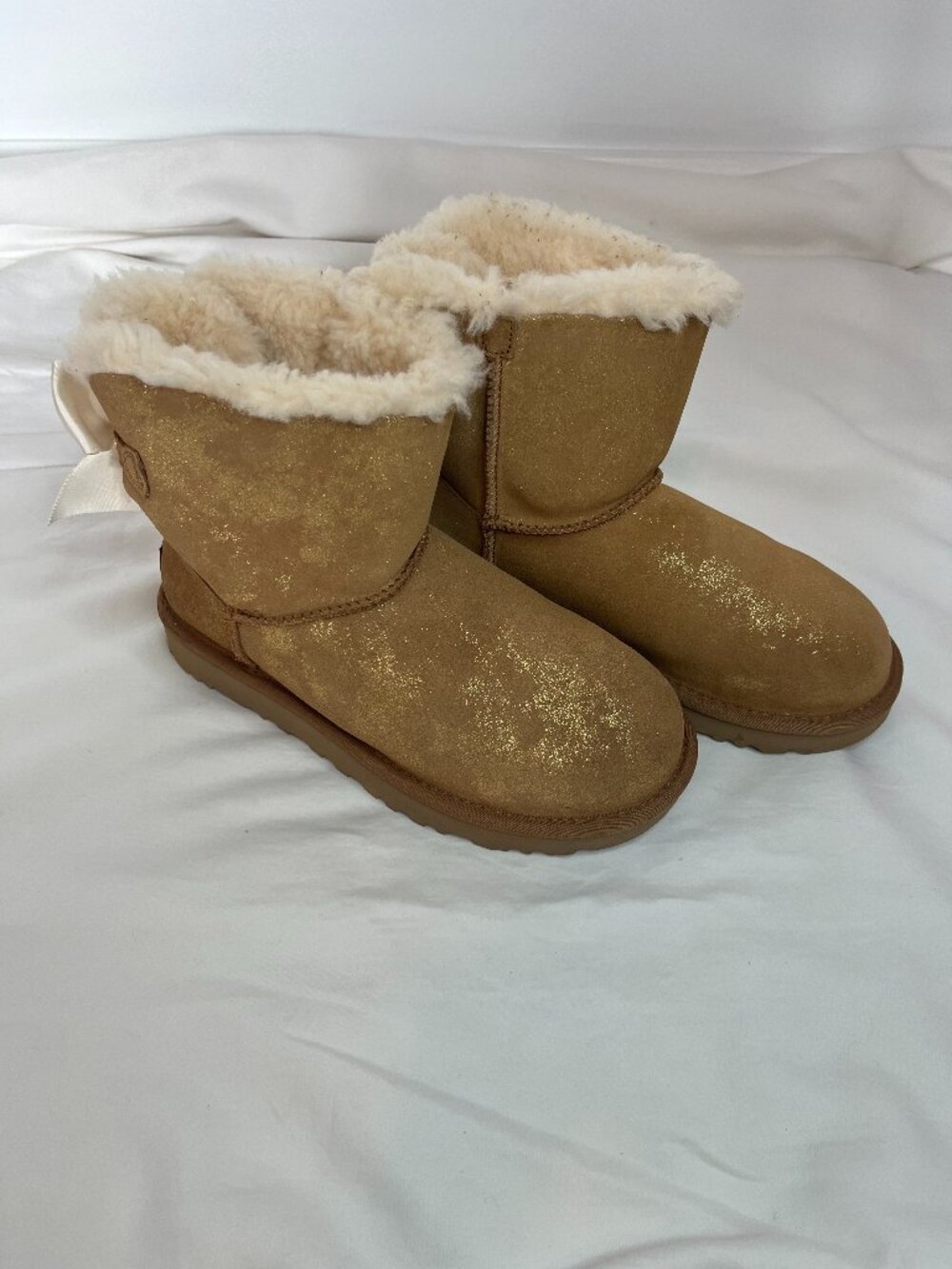 UGG Mini Bailey Bow II Boots Chestnut Colorway